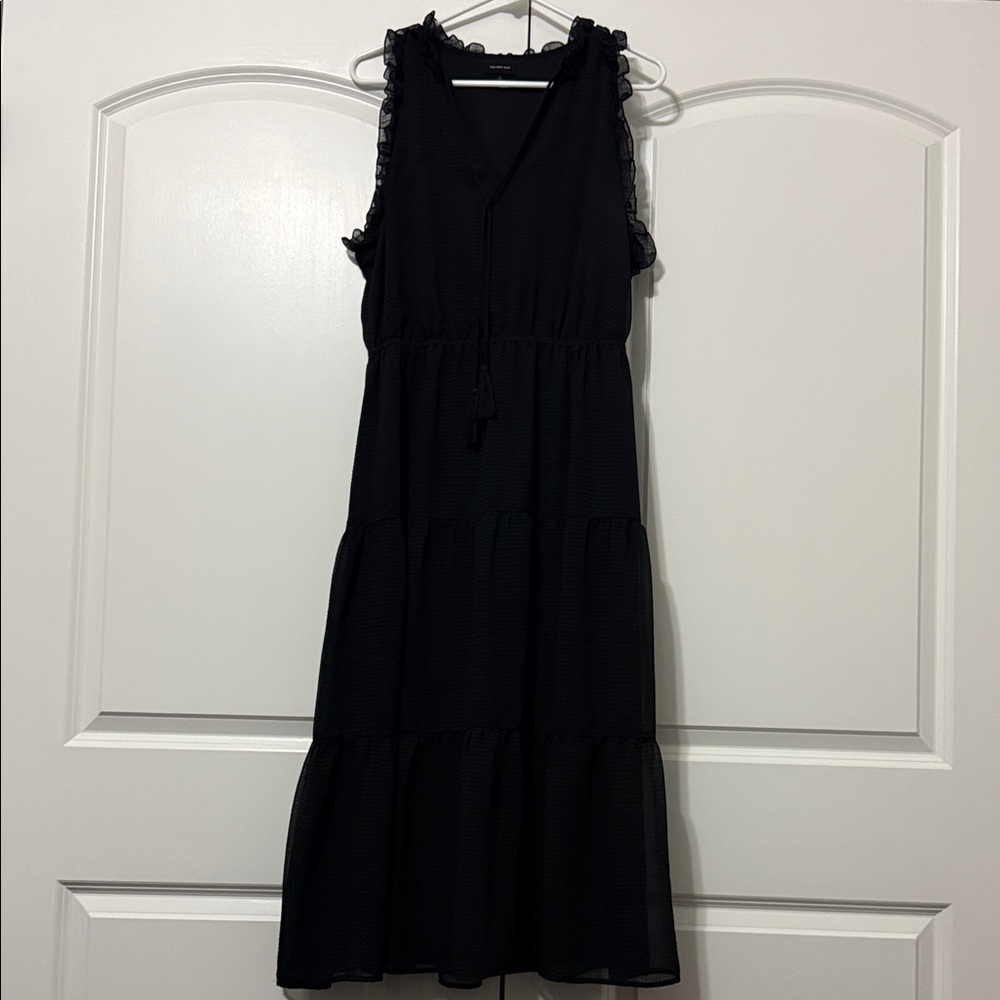 Who What Wear Black Sleeveless Dress